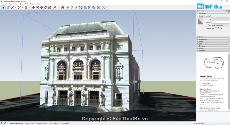 model nhà hát lớn,file sketchup nhà hát lớn,mẫu nhà hát lớn đẹp